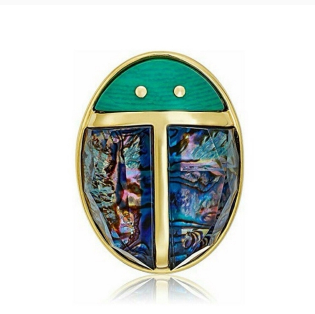 Rare Trina Turk Lady Bug Brooch 128$